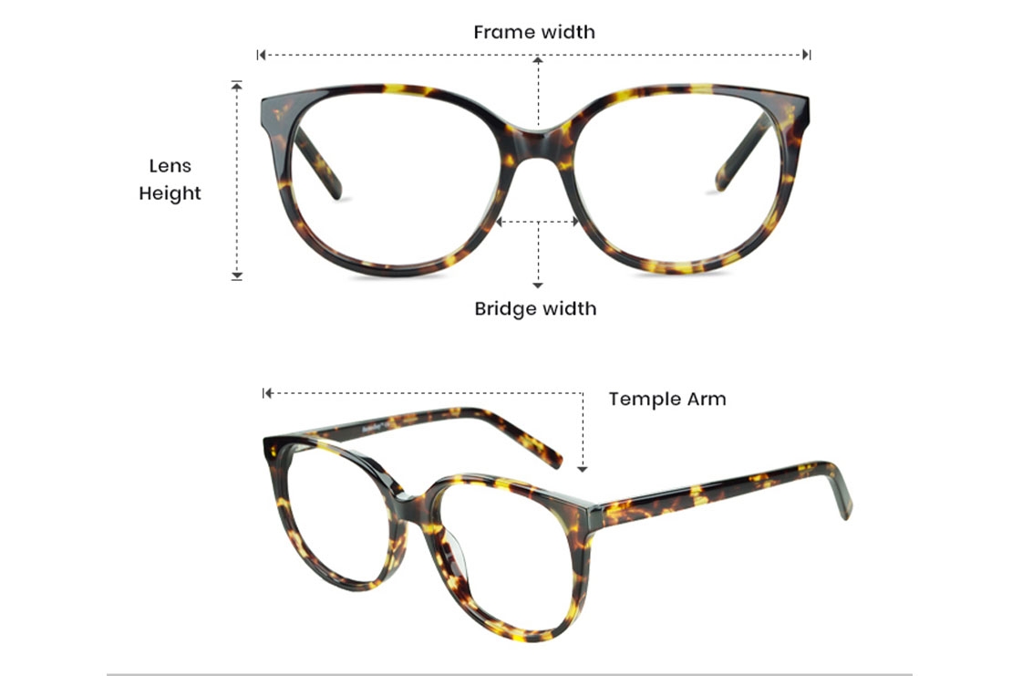 راهنمای شناخت سایز عینک